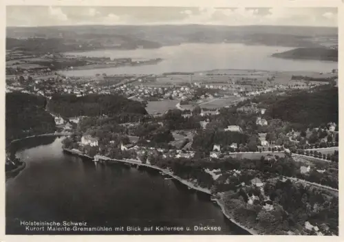 Holsteinische Schweiz Kurort Malente-Gremsmühlen Kellersee Postkarte AK