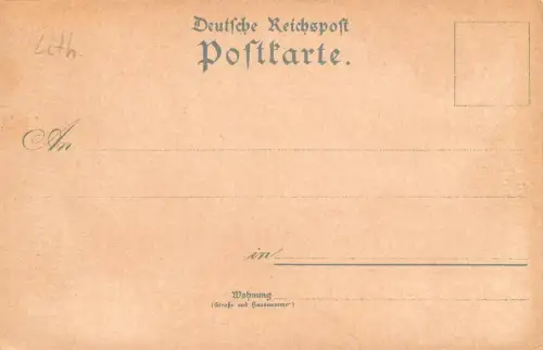 Gruss aus Magdeburg Kaiserstrasse Alter Markt Kriegerdenkmal Litho AK