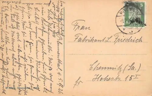 BLUMENTHAL i.H. Bremen Langenstraße Postkarte 1926