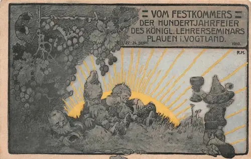 AK Plauen Vogtland Vom Festkommers Hundertjahrfeier Lehrerseminars