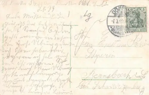Barackenlager Truppen-Übungsplatz Döberitz Postkarte 1909