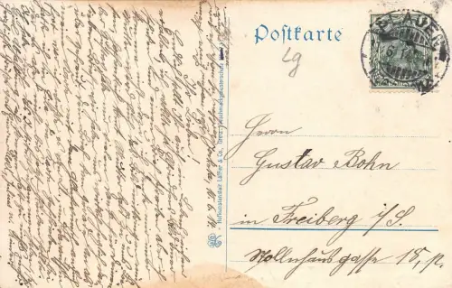 Rentzschmühle im Elstertal Vogtl. Schweiz AK 1914