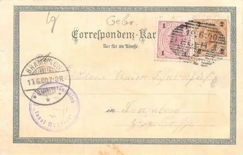Gruss vom Mühlerl Eger Cheb Postkarte AK 1900