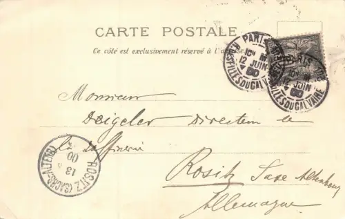 Paris L'Opera Opera Comique Postkarte AK 1900