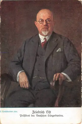 Friedrich List Präsident des Deutschen Sängerbundes