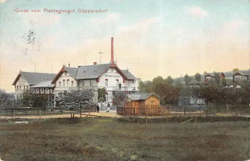 Gruss vom Plantagengut Göppersdorf Postkarte