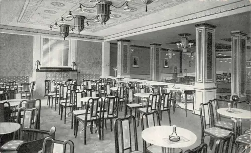 Reichs-Kaffee Inh.: Gustav Mühlbach Chemnitz Postkarte AK