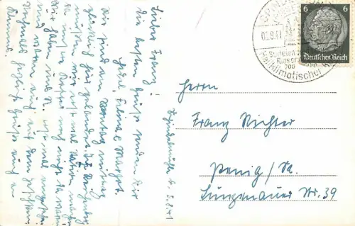 Stadtansicht Spindelmühle Sudetenland Postkarte AK 1941