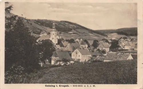 Geising i. Erzgeb. 600-800 m ü. d. M. Postkarte AK 1928