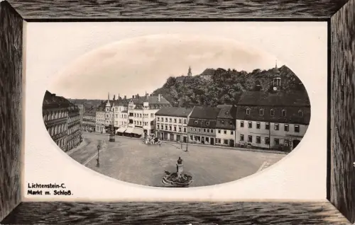 Lichtenstein-Callnberg Markt Schloß Postkarte 1913 geprägt