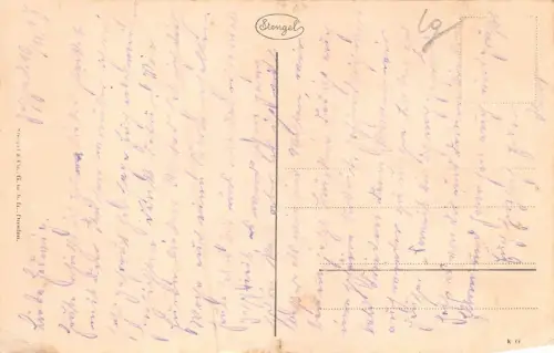 Riga Alexander-Boulevard Straßenbahn Postkarte AK