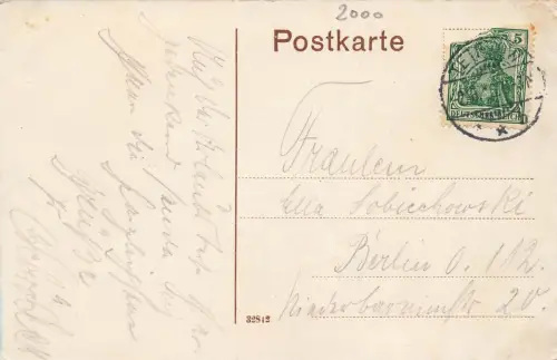 Treptower Tor mit Treptower Straße Neubrandenburg Mecklenburg-Vorpommern AK 1916