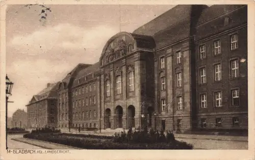 Kgl. Landgericht in Mönchengladbach Nordrhein-Westfalen Postkarte AK 1913