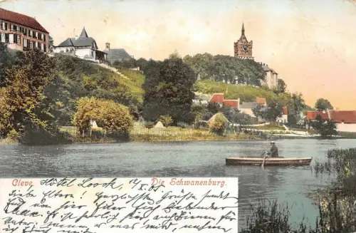 Cleve Die Schwanenburg Postkarte 1905