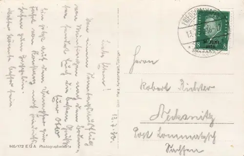 Stadtansicht und Anlegestelle in Konstanz Baden-Württemberg Postkarte AK 1930