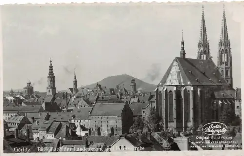 Görlitz Blick nach der Landeskrone Orig. Foto
