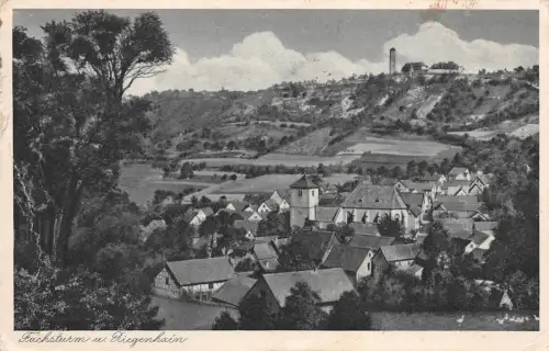 Jena Fuchsturm u. Ziegenhain Hausberg Postkarte AK 1932