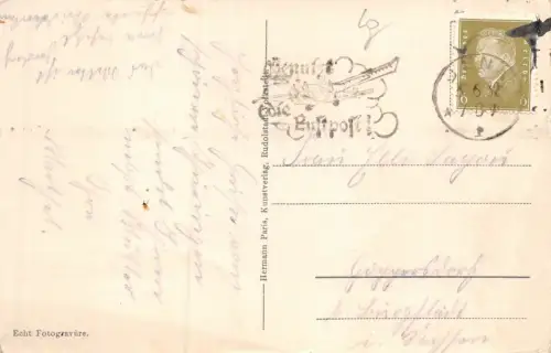 Jena Fuchsturm u. Ziegenhain Hausberg Postkarte AK 1932