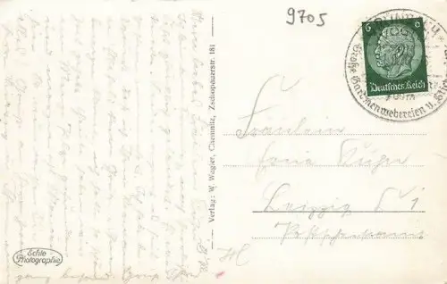 Post-Erholungsheim in Grünbach Vogtland Sachsen Postkarte AK 1911