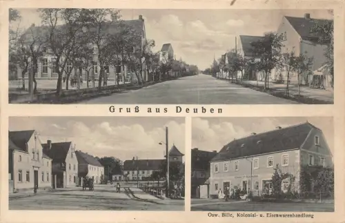 Deuben (Bennewitz) Wurzen Eisenwarenhandlung Postkarte 1934