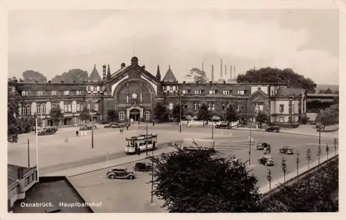 Hauptbahnhof in Osnabrück Niedersachsen Postkarte AK