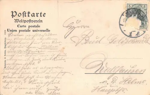 AK Magdeburg Auguststrasse mit dem Dom 1904