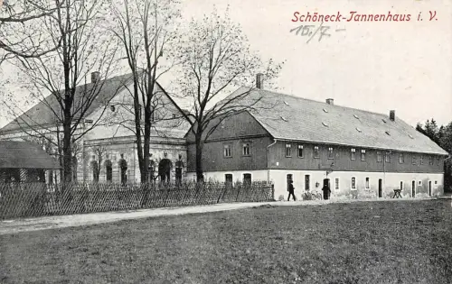 Schöneck im Vogtland, Tannenhaus i.V. Postkarte 1942