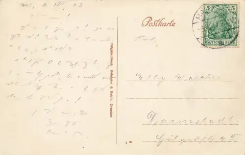 Totalansicht von Malmedy Malmünd Lüttich Belgien Postkarte AK 1913