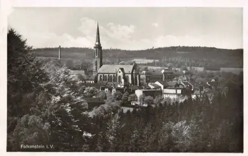 Falkenstein i. V. Kirche Ansicht Postkarte AK 1943
