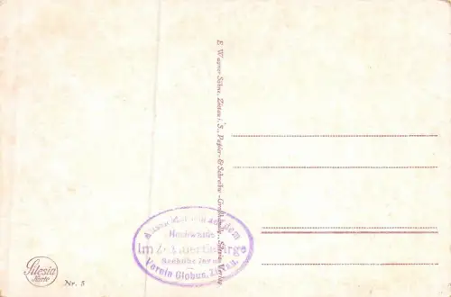 Rundschau vom Hochwald 752 m Aussichtsturm Zittauer Gebirge Postkarte AK