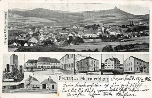 Oberviechtach Marktplatz Bahnhof, Bezirksamt AK 1908