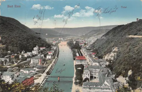 Bad Ems Total Postkarte AK