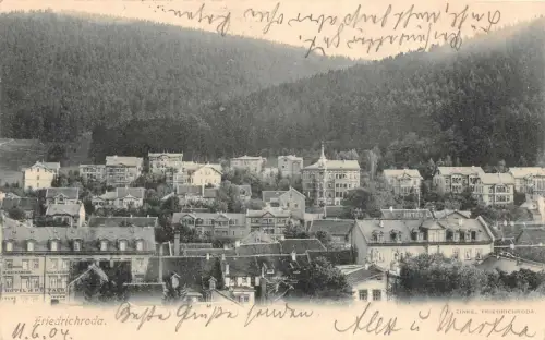 Friedrichroda Ansicht Postkarte 1904