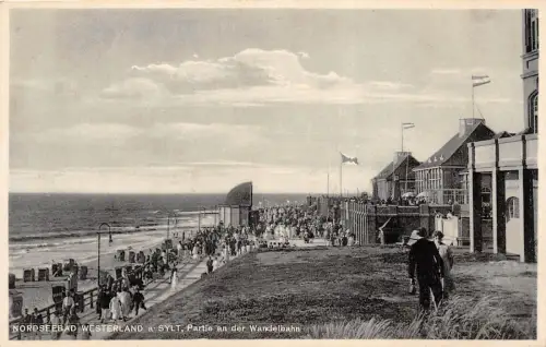Partie an der Wandelbahn Nordseebad Westerland auf Sylt Schleswig-Holstein AK