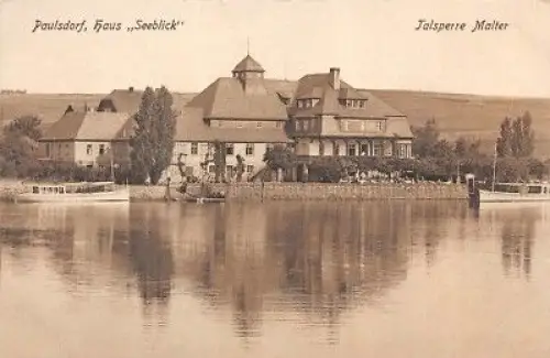 Paulsdorf Haus "Seeblick" Talsperre Malter AK
