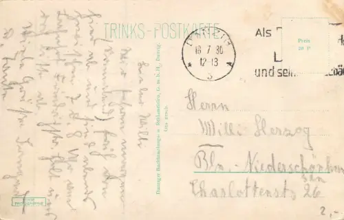 Danzig St. Marienkirche Postkarte AK 1930