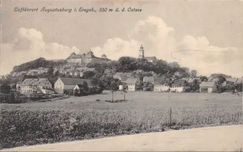 Luftkurort Augustusburg i. Erzgeb. 550 m ü. d. Ostsee Postkarte AK