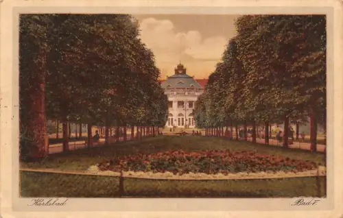 Bad V. Karlsbad Böhmen Mähren Postkarte 1931