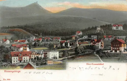 Riesengebirge Ober-Krummhübel Postkarte AK 1907