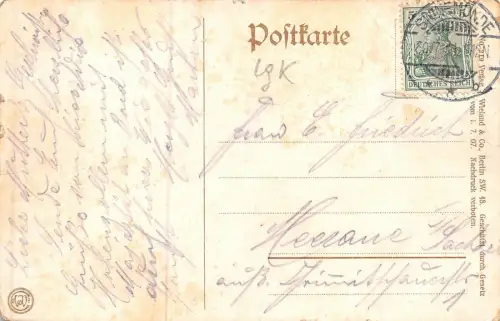 Swinemünde Blick vom Kurhaus nach dem Leuchtturm Postkarte AK 1911