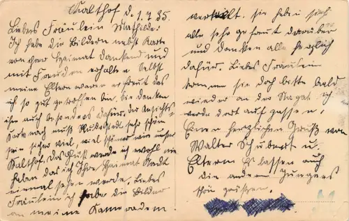 Danzig Krantor mit Fähre Postkarte AK