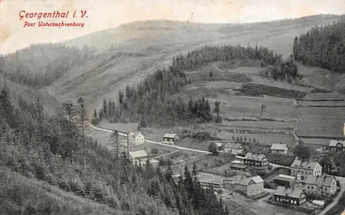 Sommerfrische Georgenthal Vogtland Sachsen Postkarte AK 1932