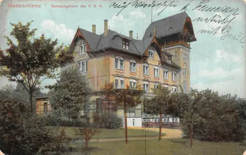 Niederschlema Genesungsheim des V. D. H. Postkarte AK 1911