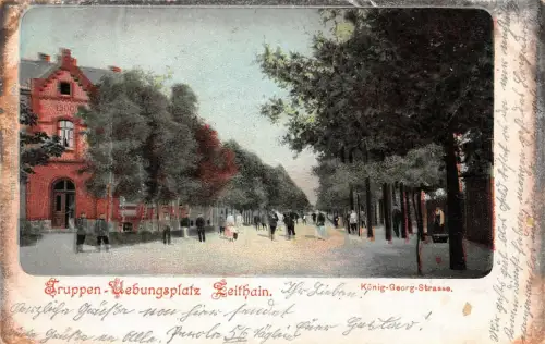 Truppen-Uebungsplatz Zeithain König-Georg-Strasse AK 1905