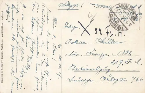 Ansicht Burg Kriebstein Sachsen Postkarte AK 1917
