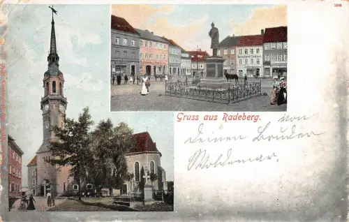 Gruss aus Radeberg Postkarte AK 1902