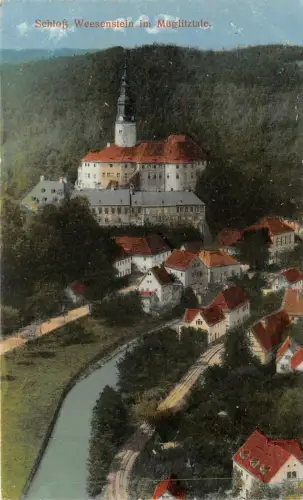 Schloß Weesenstein im Müglitztale Sachsen AK 1925