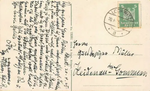 Schloß Weesenstein im Müglitztale Sachsen AK 1925