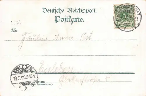 Gruss vom Kyffhäuser Litho Postkarte 1900