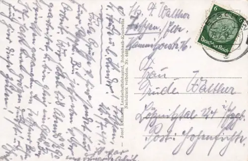 Ansicht Tetschen an der Elbe Sudetengau Sudeten Postkarte AK 1941